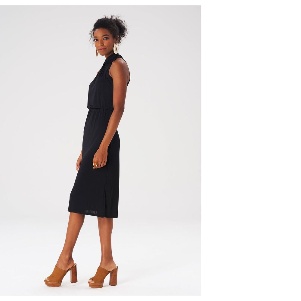 Leota Women's Victoria Dress In Luxe Jersey Black